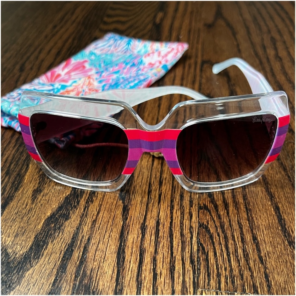 Lilly Pulitzer Splashdance Oversized Sunglasses NWT